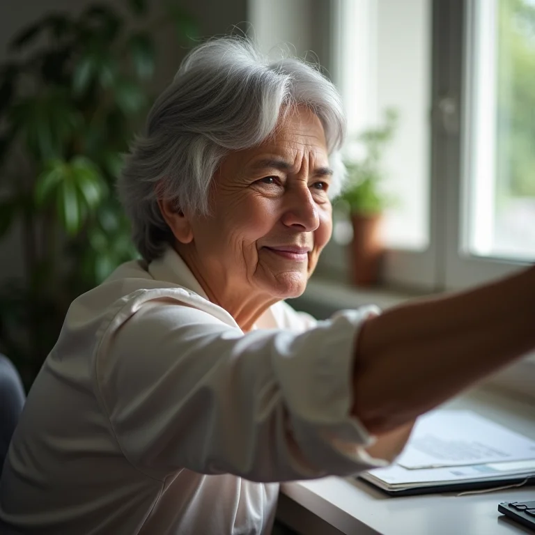 Pausas regulares durante o trabalho.