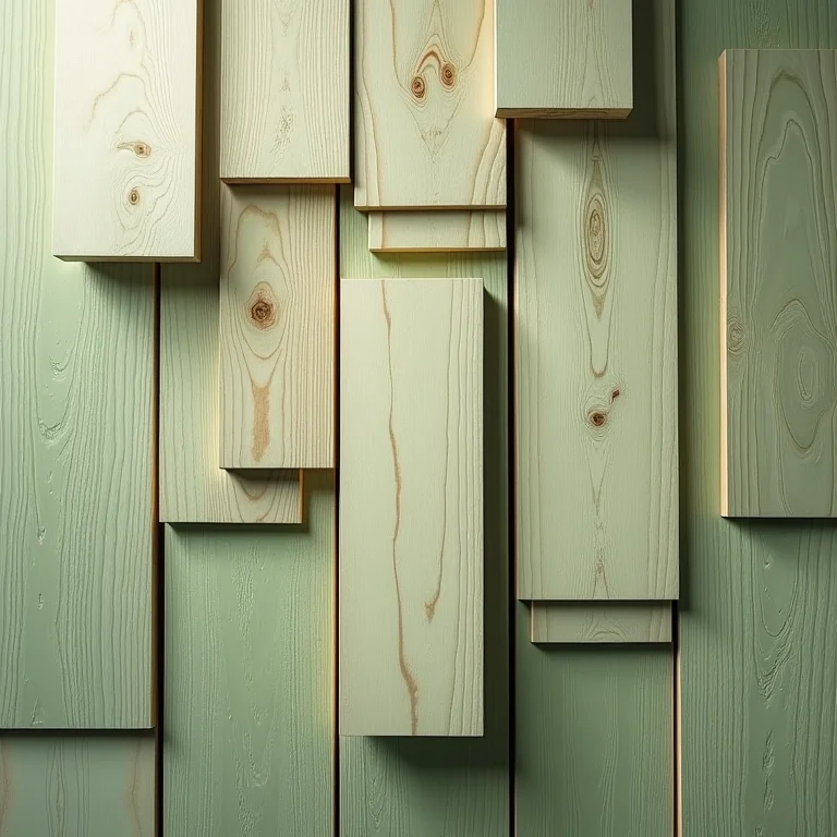 Pilhas de madeira Pinus tratada para construção de deck