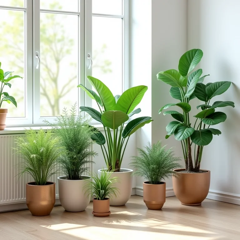 Plantas trazendo vida e frescor para sala pequena