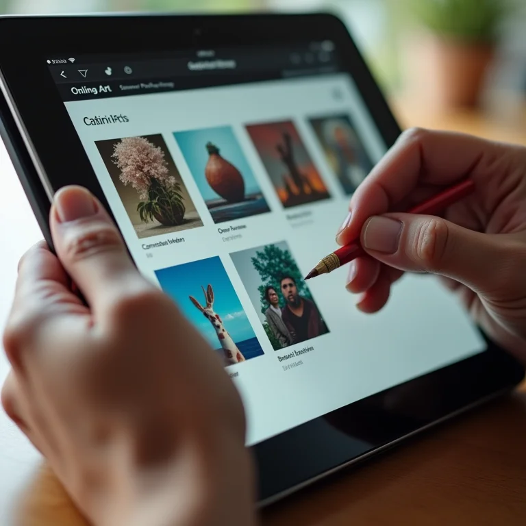 Plataformas online para encontrar arte conceitual.