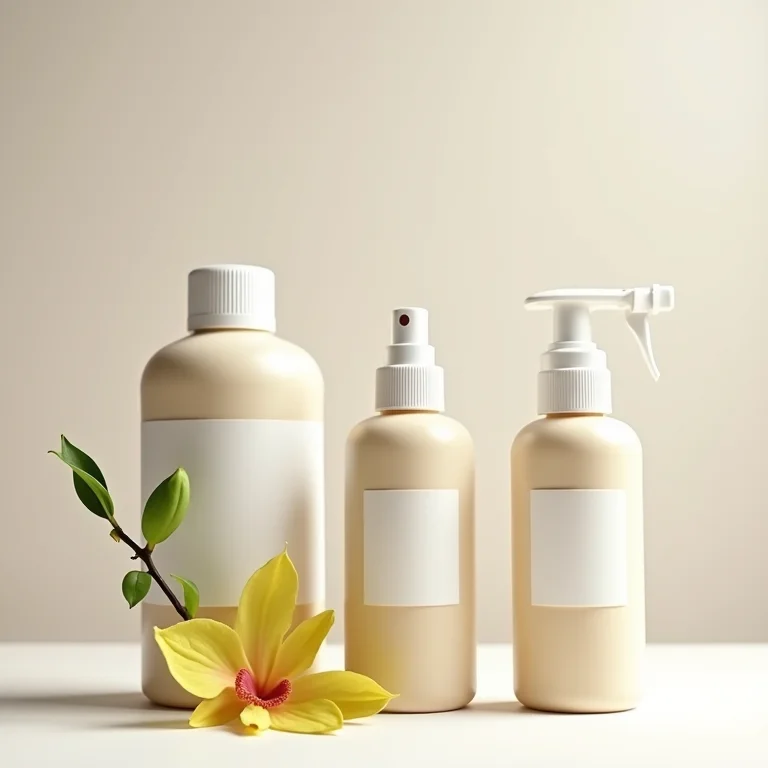 Produtos específicos para o cuidado de orquídeas: fertilizante, fungicida e substrato.