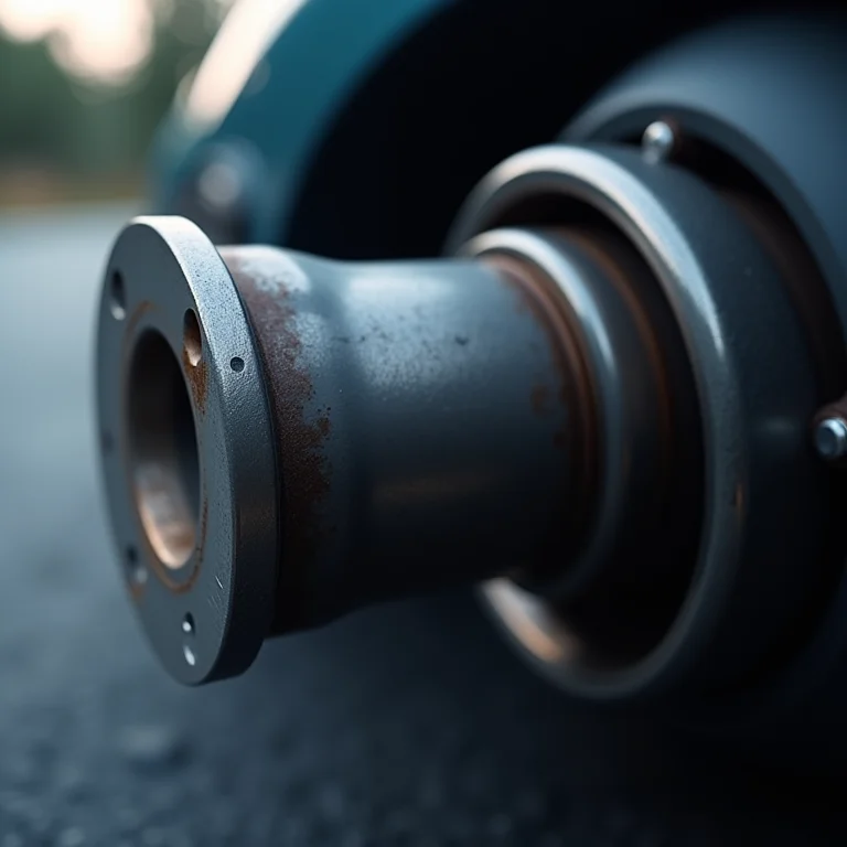 Válvula de escape expelindo gases