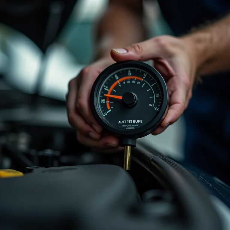 Verificando o nível de óleo do carro