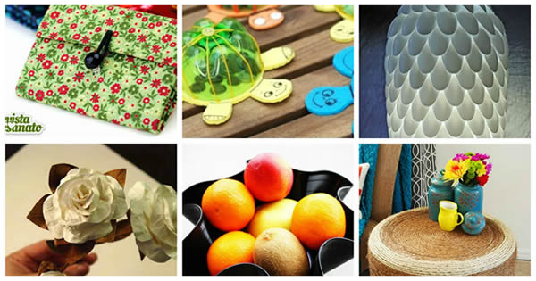 artesão em reciclagem criativa mei