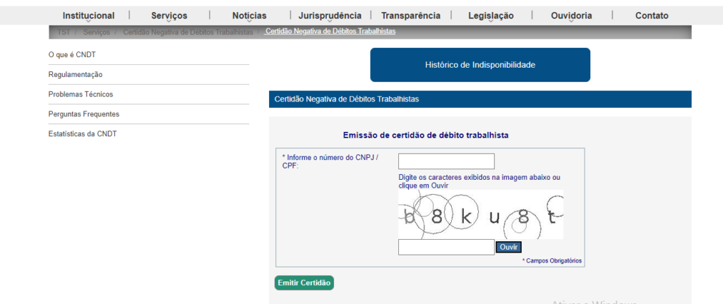 Primeiro passo: Acesse o portal oficial do governo - inspiração 1