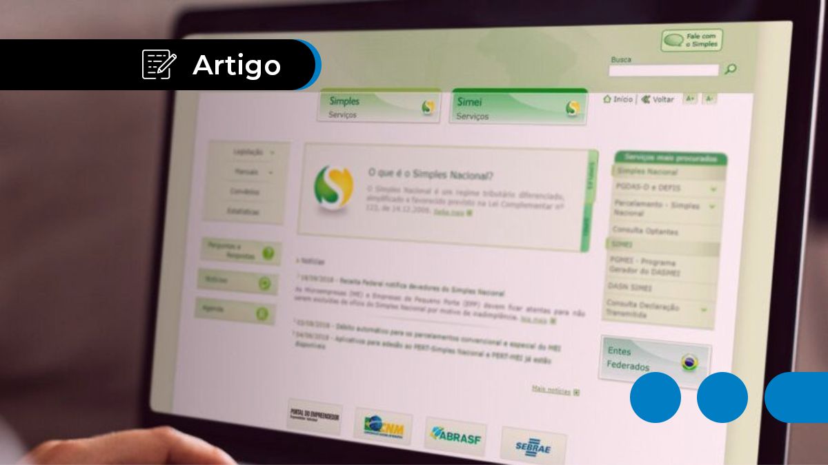 Emitindo o DAS (Documento de Arrecadação do Simples Nacional) - inspiração 2