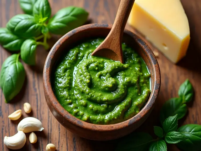 Como Fazer Molho Pesto de Manjericão Caseiro Rápido e Delicioso