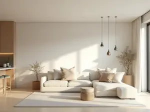 Sala de Estar e Jantar Integradas: Cores Claras para Ampliar {'title': 'Sala de Estar e Jantar Integradas: Cores Claras para Ampliar'} Para Ampliar'}