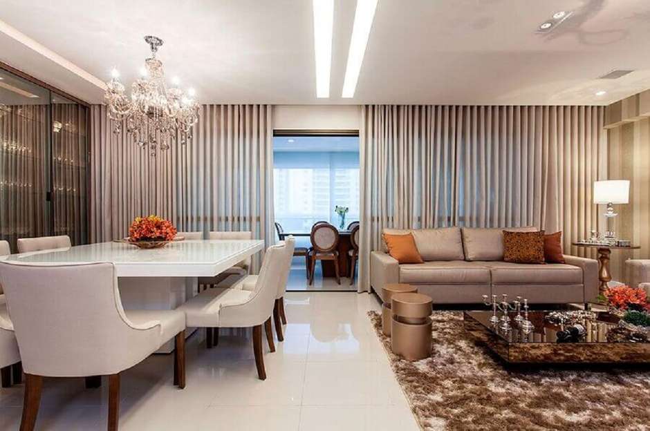 Minimalismo Sofisticado: Tapetes Neutros que Unem e Ampliam - inspiração 2