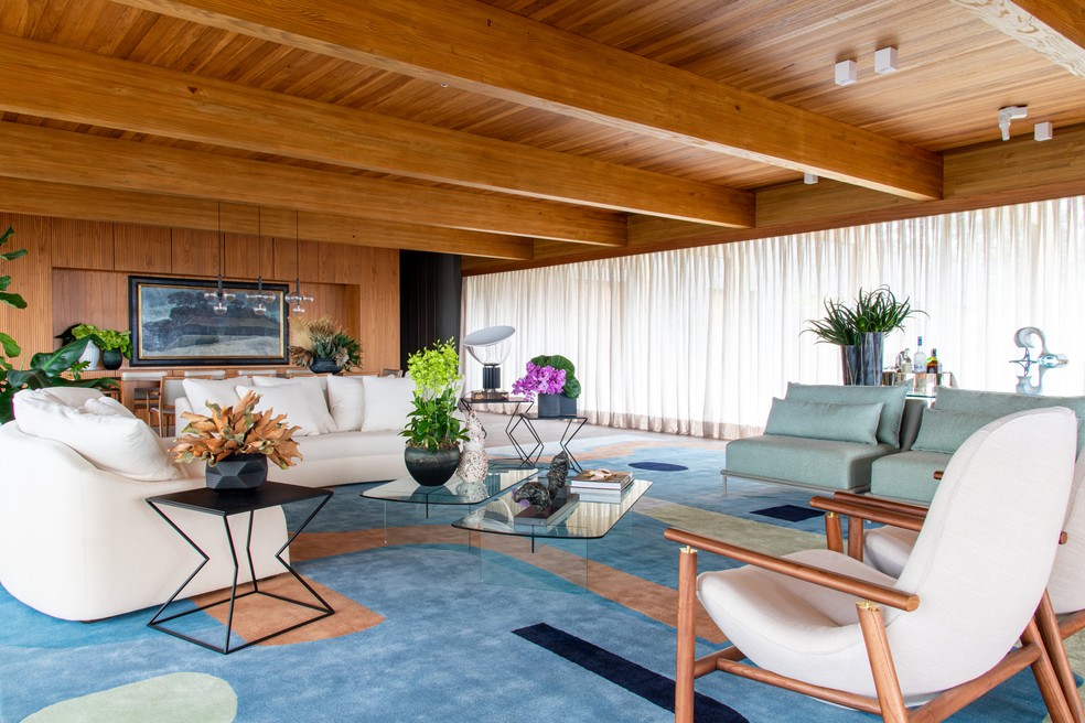 O Tapete como Pano de Fundo: Destaque para os Móveis e a Arquitetura - inspiração 2