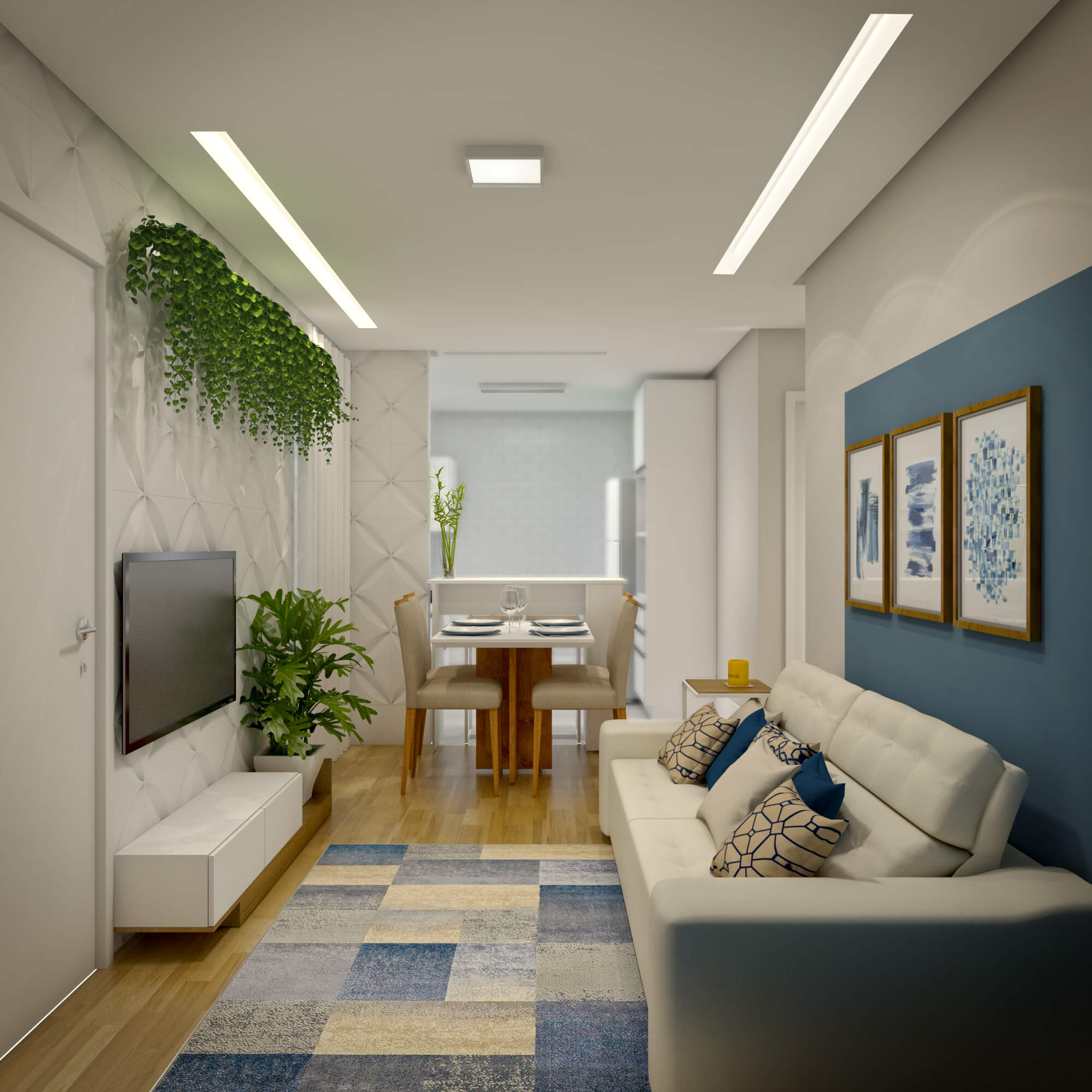 Paletas de Cores que Ampliam Espaços Pequenos