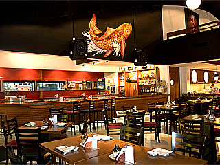 decoração de sushi bar