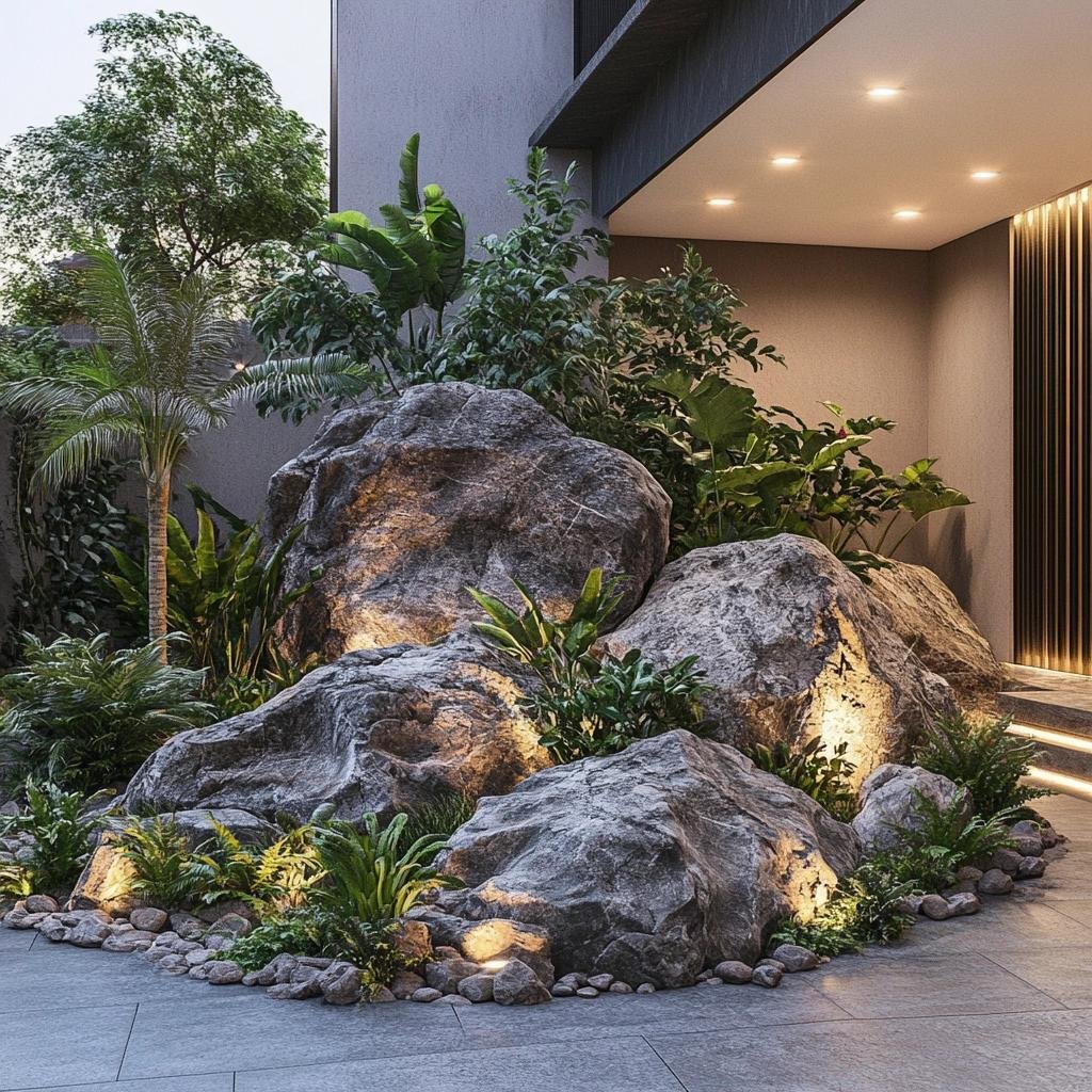 A importância da drenagem em jardins rochosos