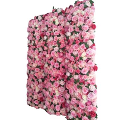 jardim vertical com flores artificiais