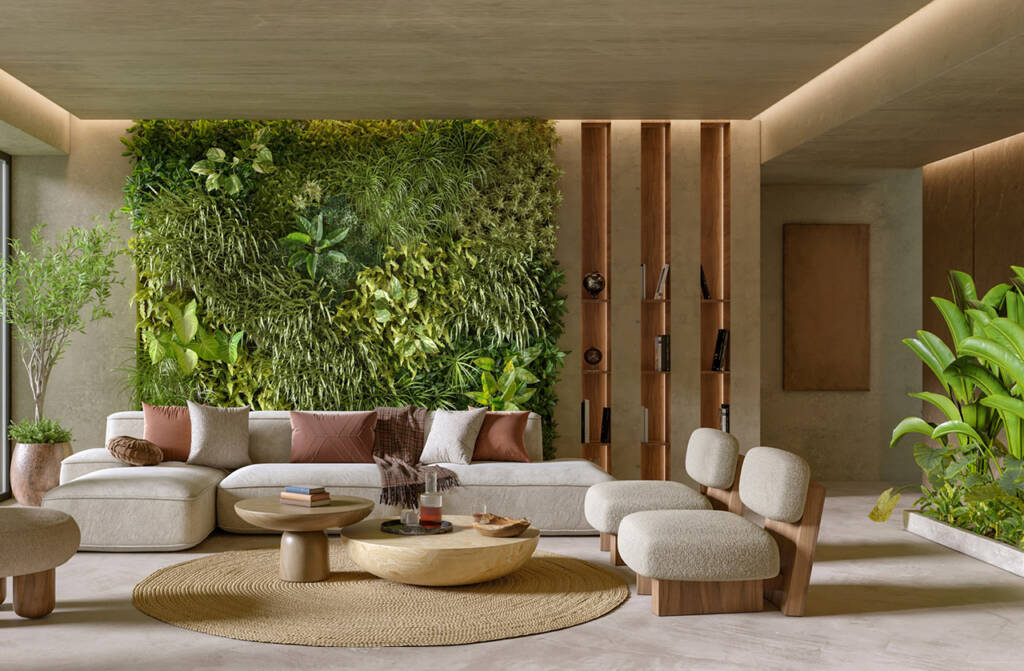 O Poder da Verticalização: Jardins Suspensos e Treliças para Otimizar o Espaço - inspiração 1