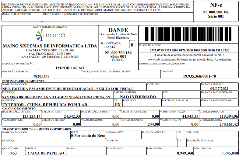 Informações essenciais na nota fiscal de remessa para industrialização - inspiração 2