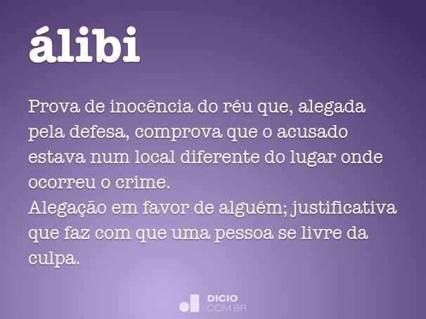 O que é álibi