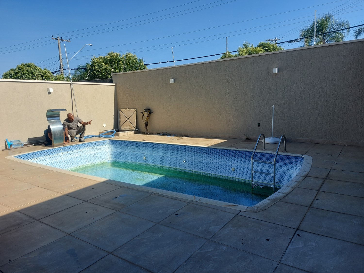 reforma de área de lazer