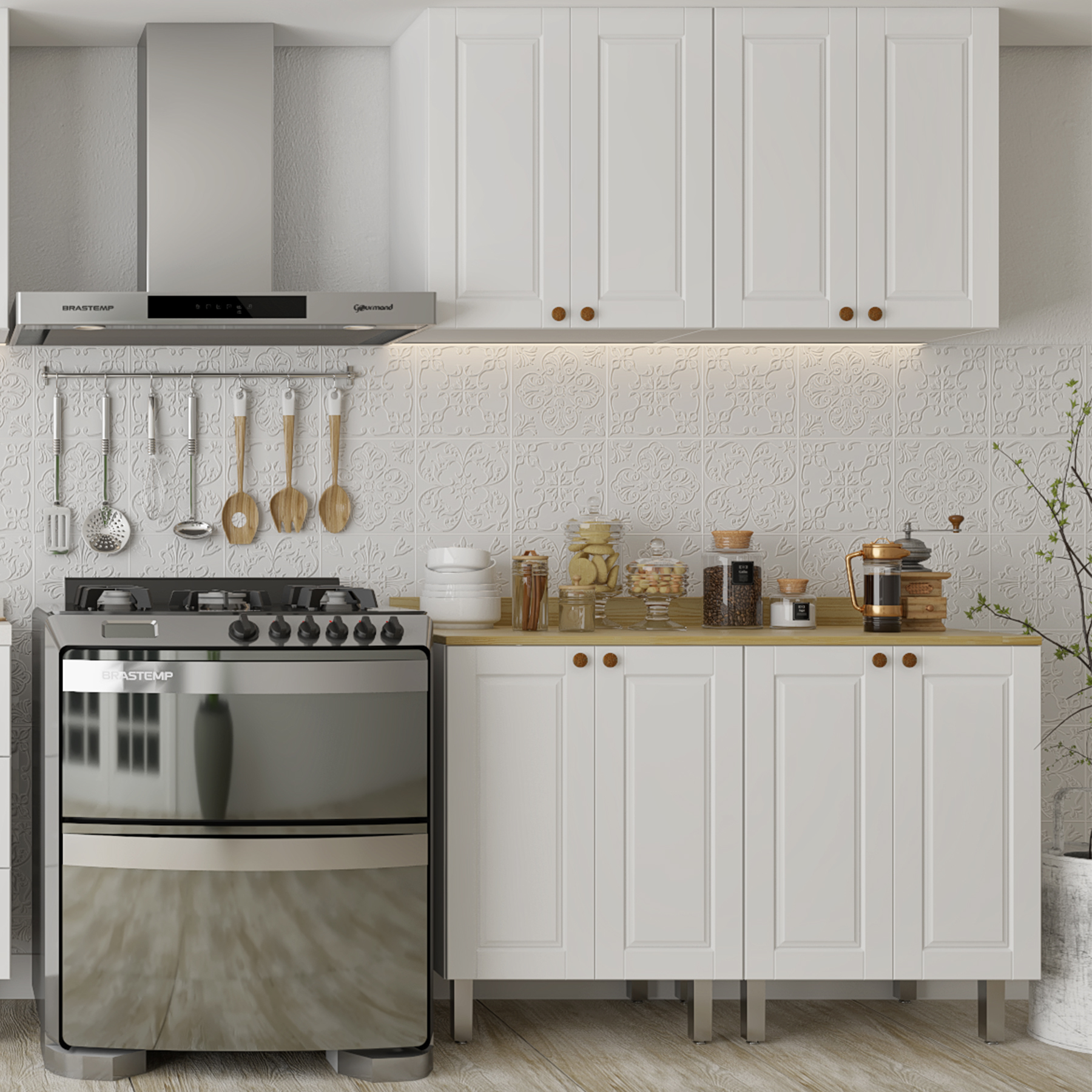 Armários Aéreos com Portas de Vidro: Elegância e Funcionalidade para sua Cozinha