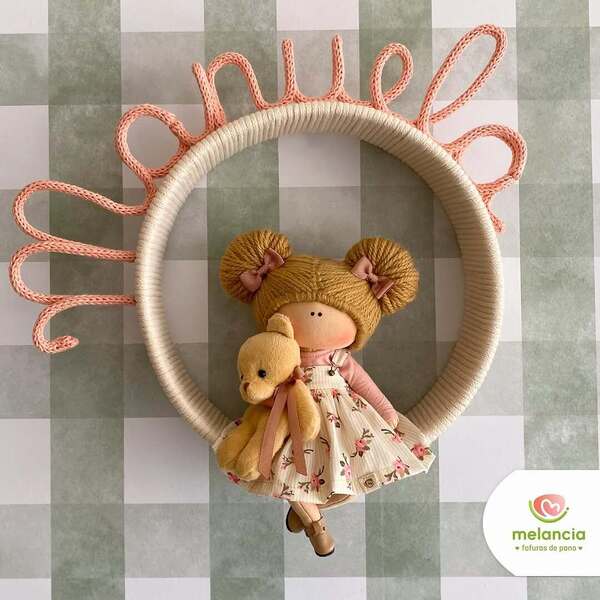 artesão em bonecas de pano mei