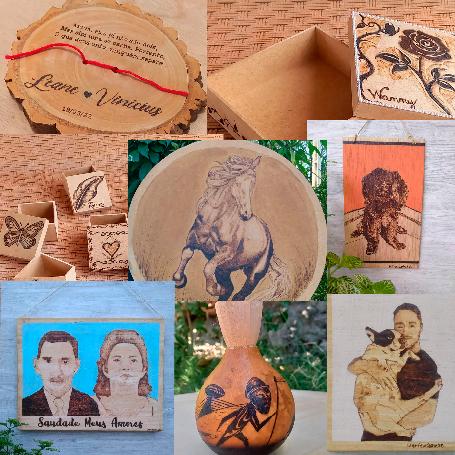 artesão em pirografia mei