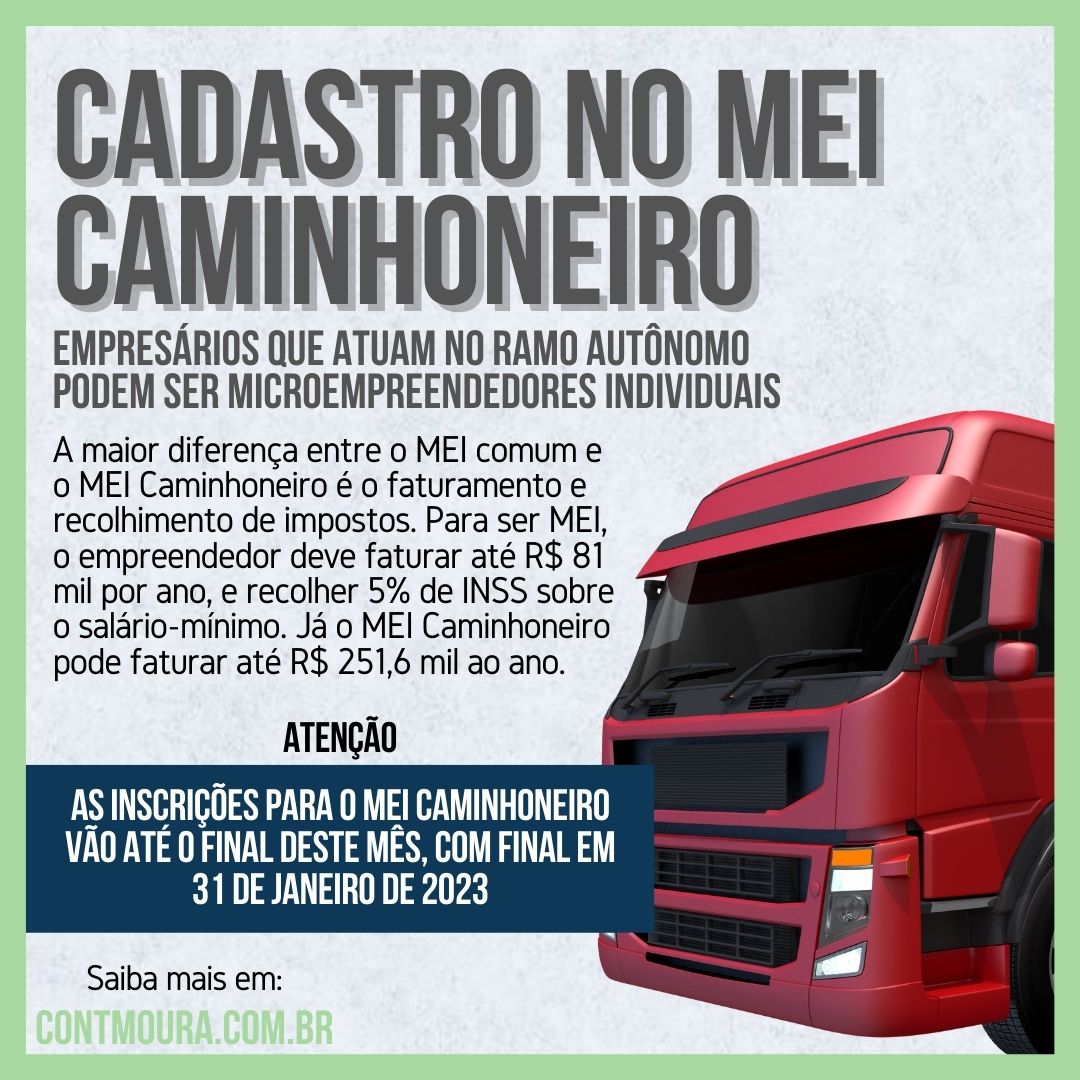 caminhoneiro autônomo mei