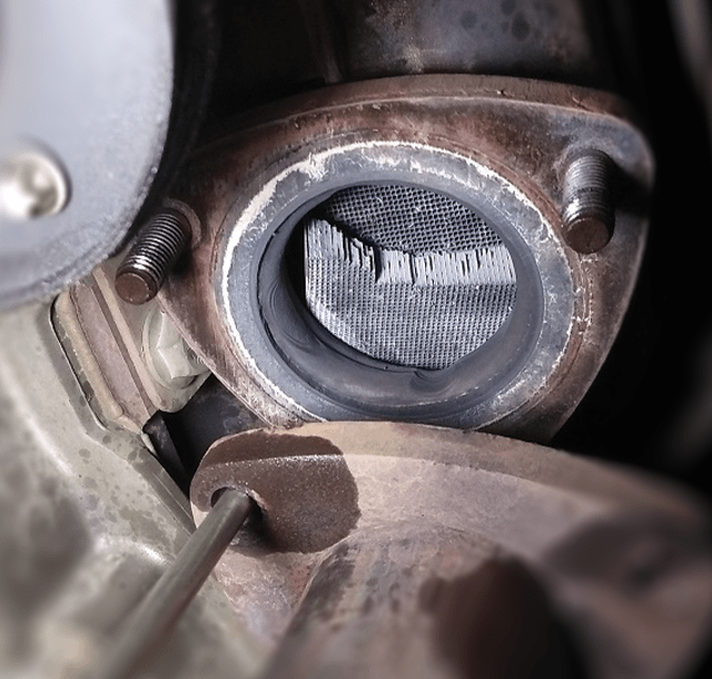 catalisador entupido