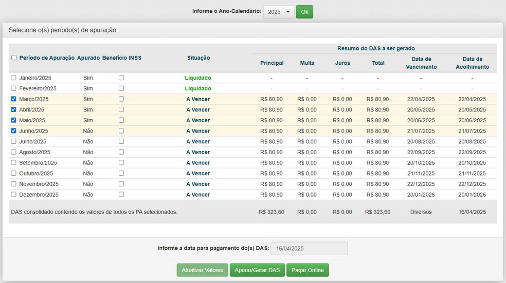 como emitir o comprovante de arrecadação DAS MEI