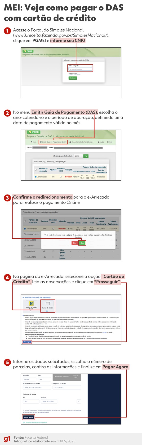 como emitir o comprovante de pagamento do DAS parcelado MEI