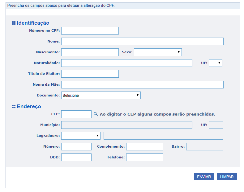 como fazer a alteração do CPF para CNPJ MEI