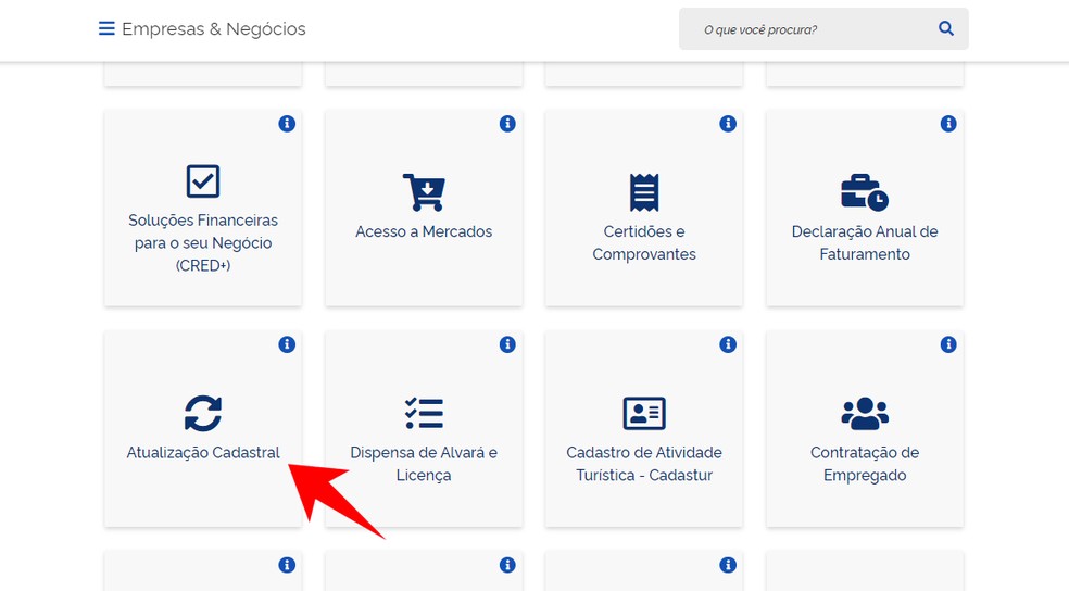 como fazer a alteração do tipo de ocupação MEI