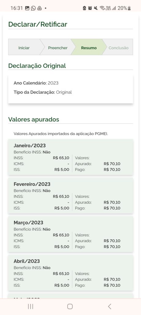 como fazer a declaração de imposto de renda de doações MEI