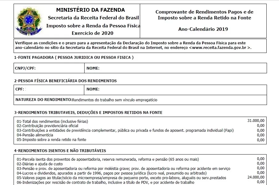 como fazer a declaração de imposto de renda de doações recebidas MEI