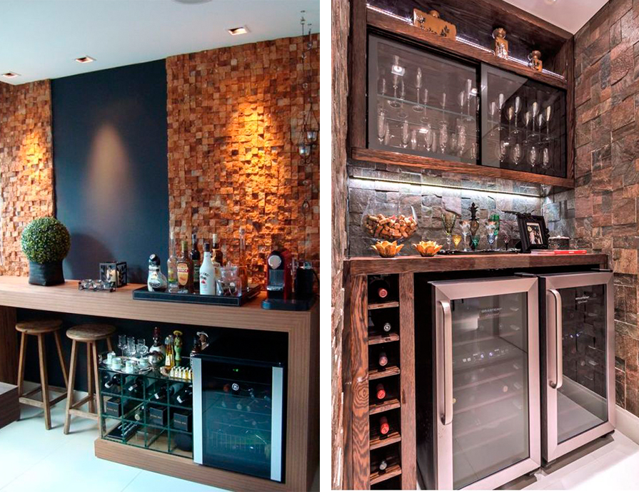 decoração de adega em casa