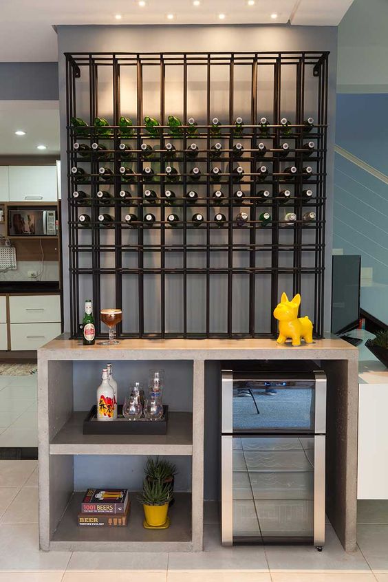 decoração de adega em casa