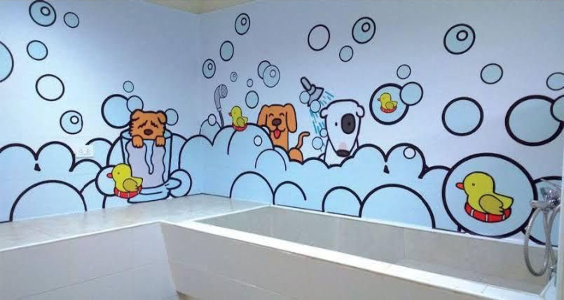 decoração de banho e tosa