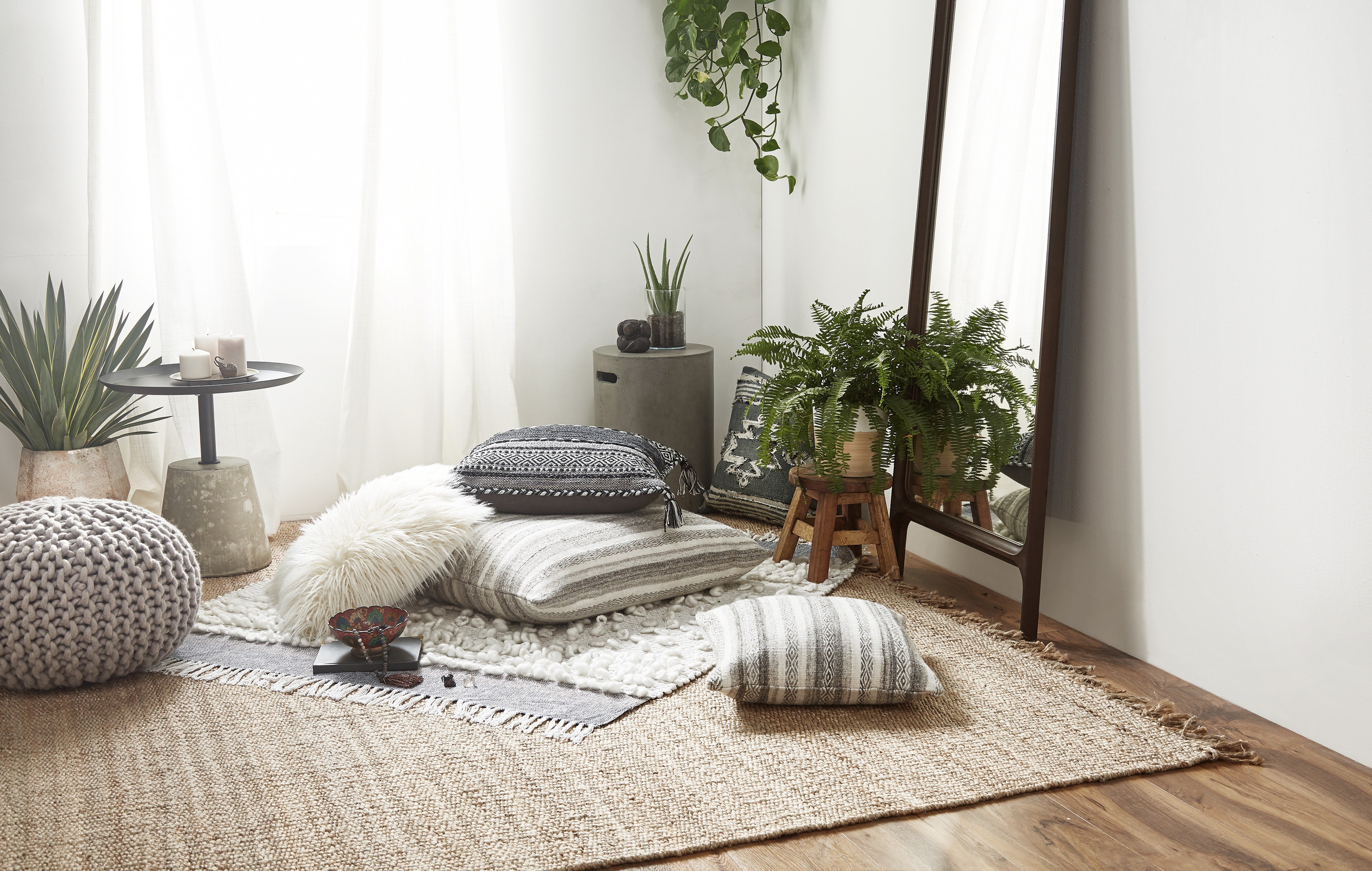 decoração de estúdio de yoga