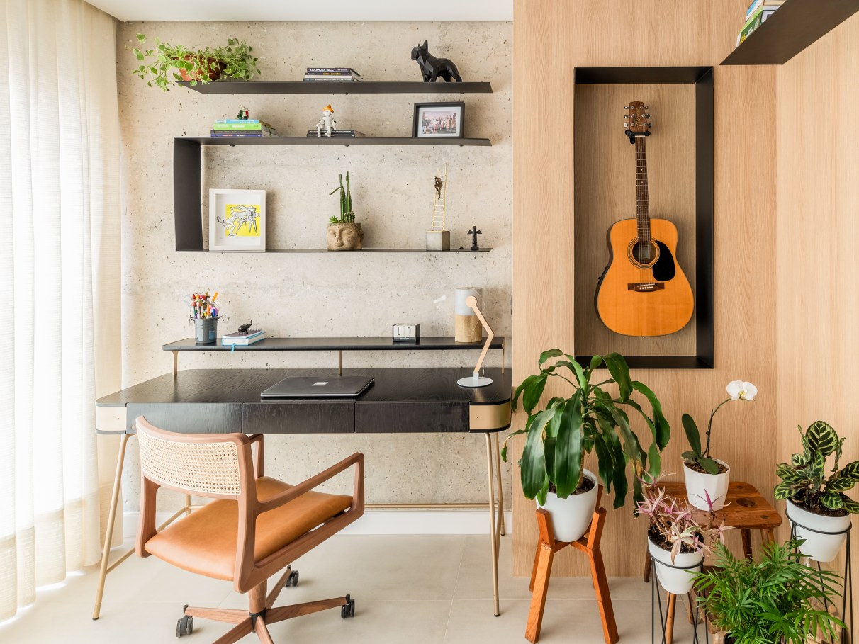 decoração de home studio