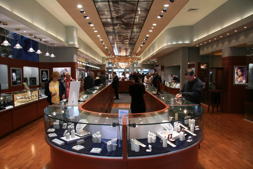 decoração de joalheria