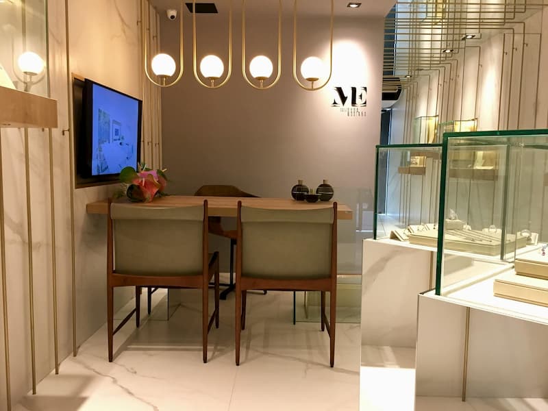 decoração de joalheria