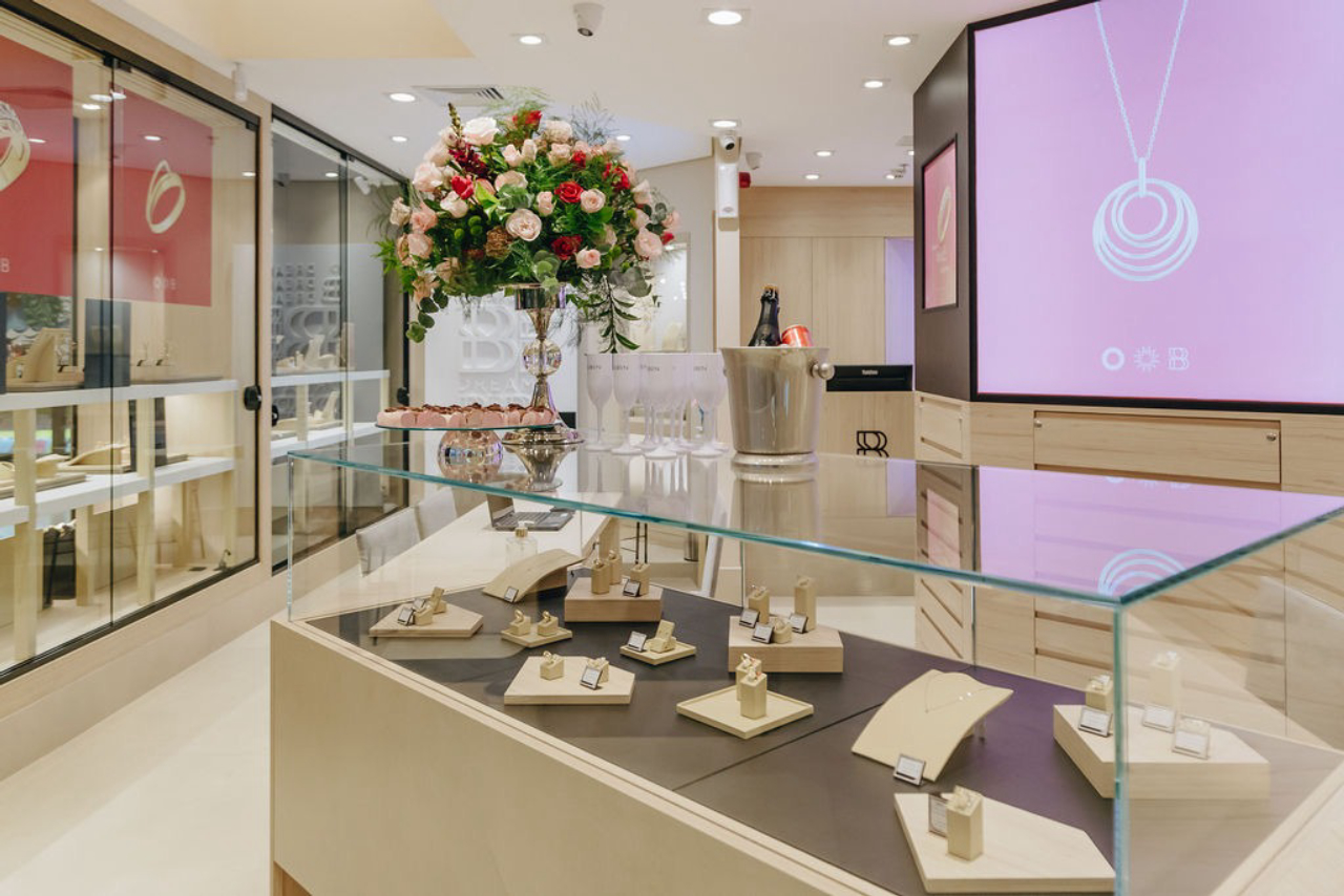 decoração de joalheria