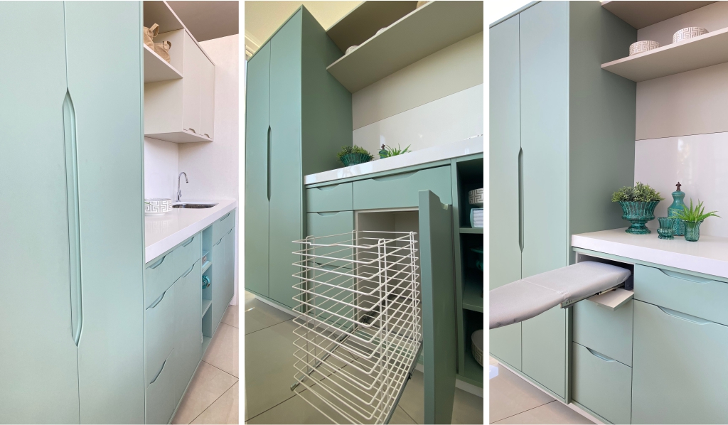 decoração de lavanderia pequena