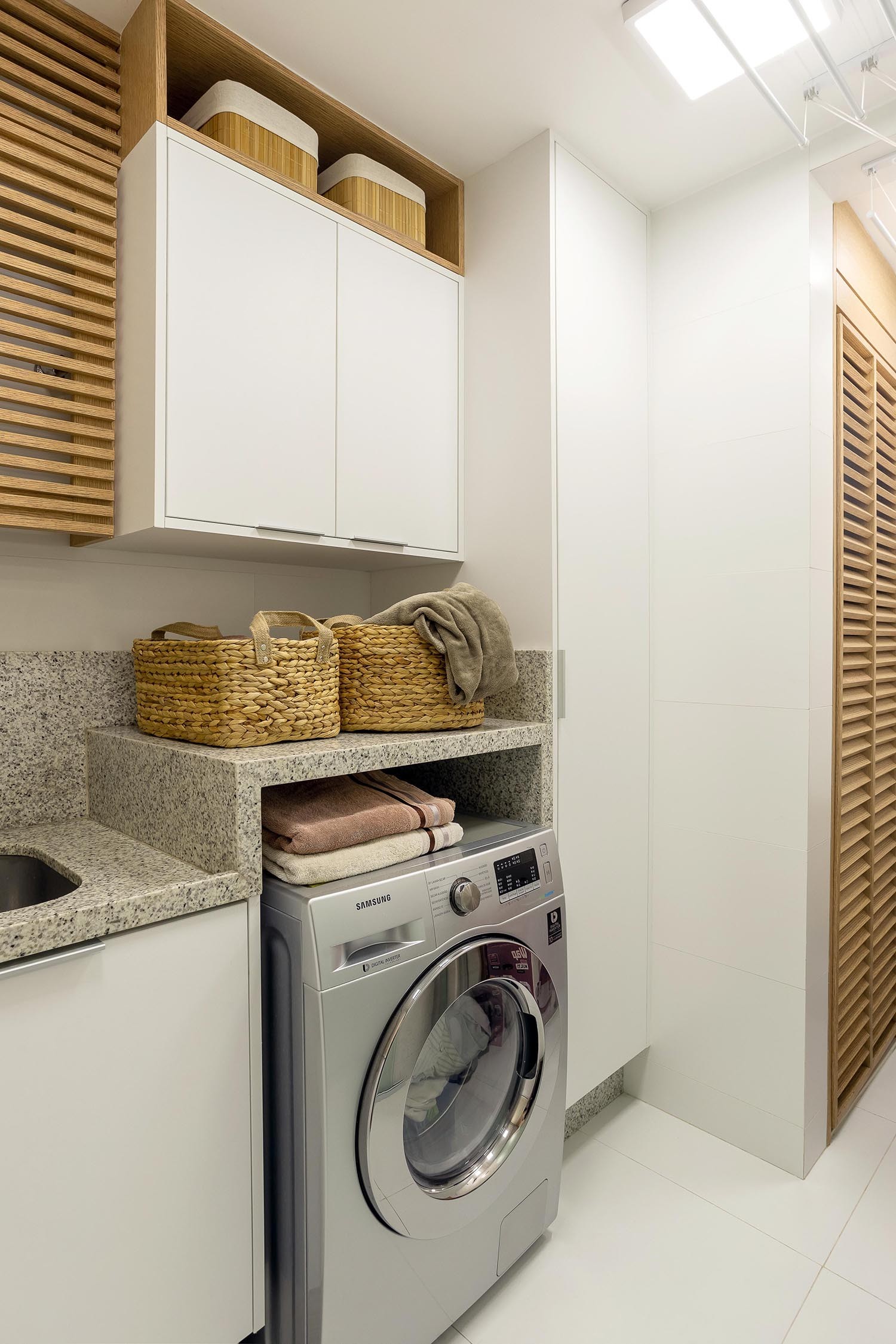 decoração de lavanderia pequena