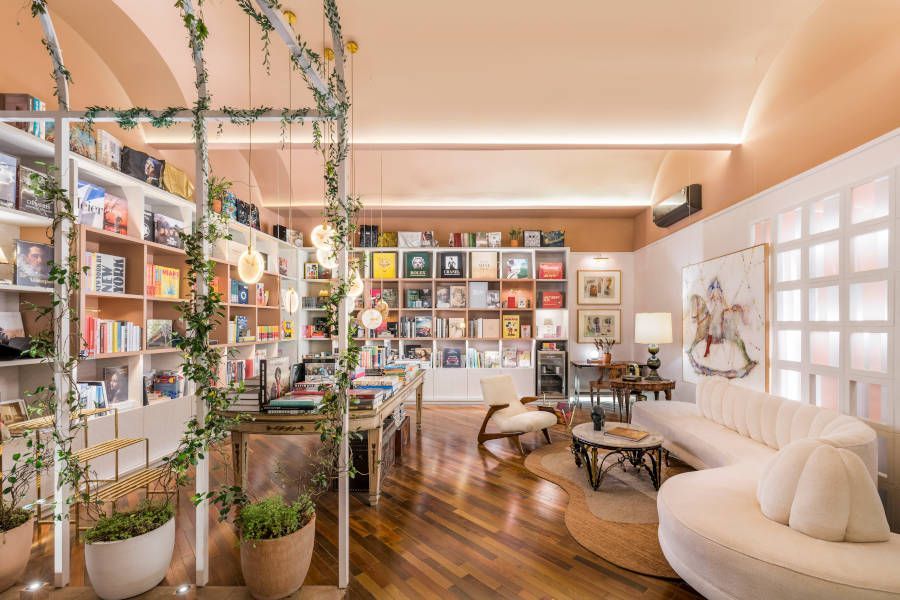 decoração de livraria