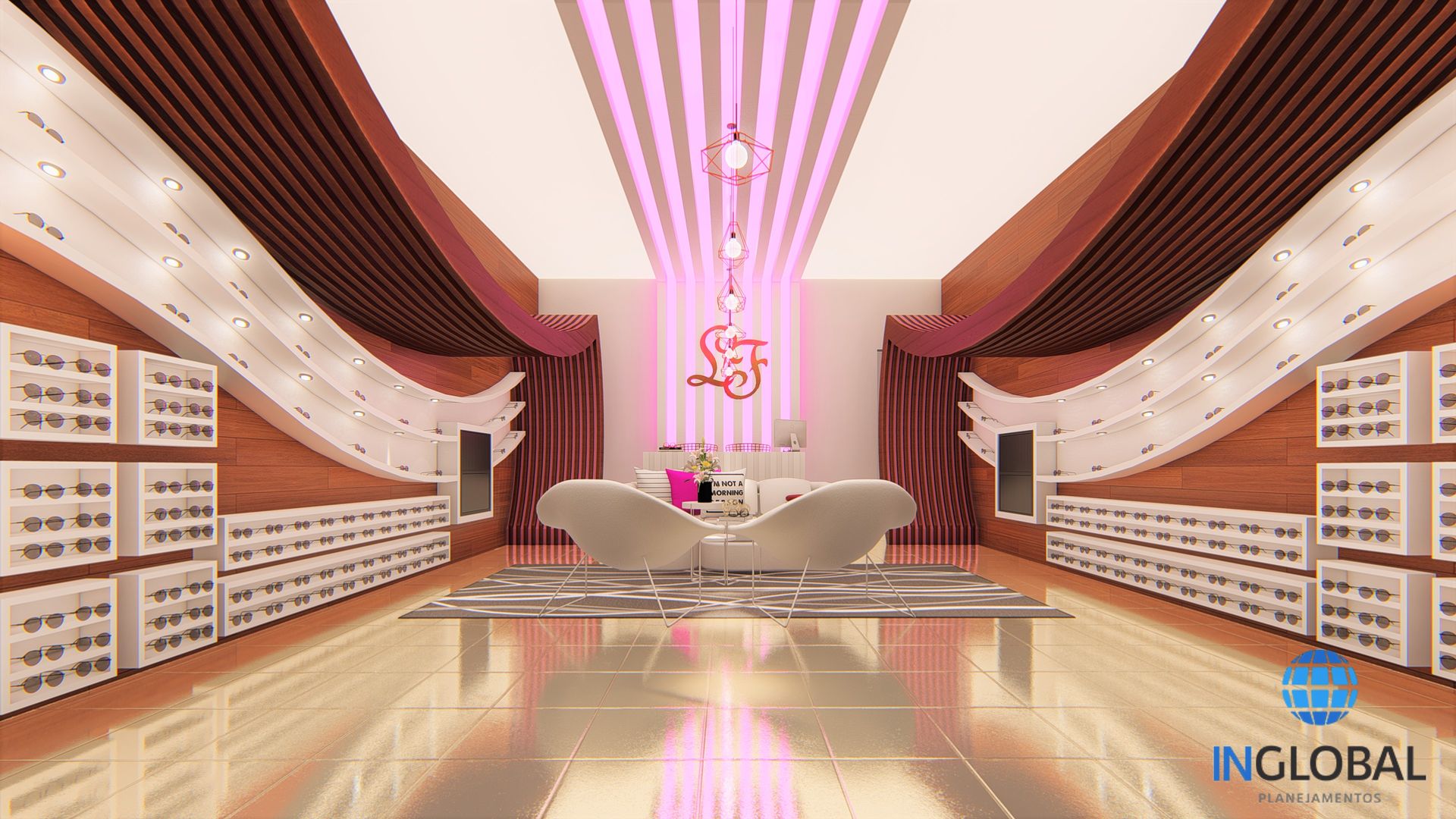 decoração de ótica