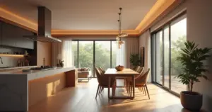 Decoração de Sala de Estar e Jantar Integradas com Balcão: O guia definitivo!