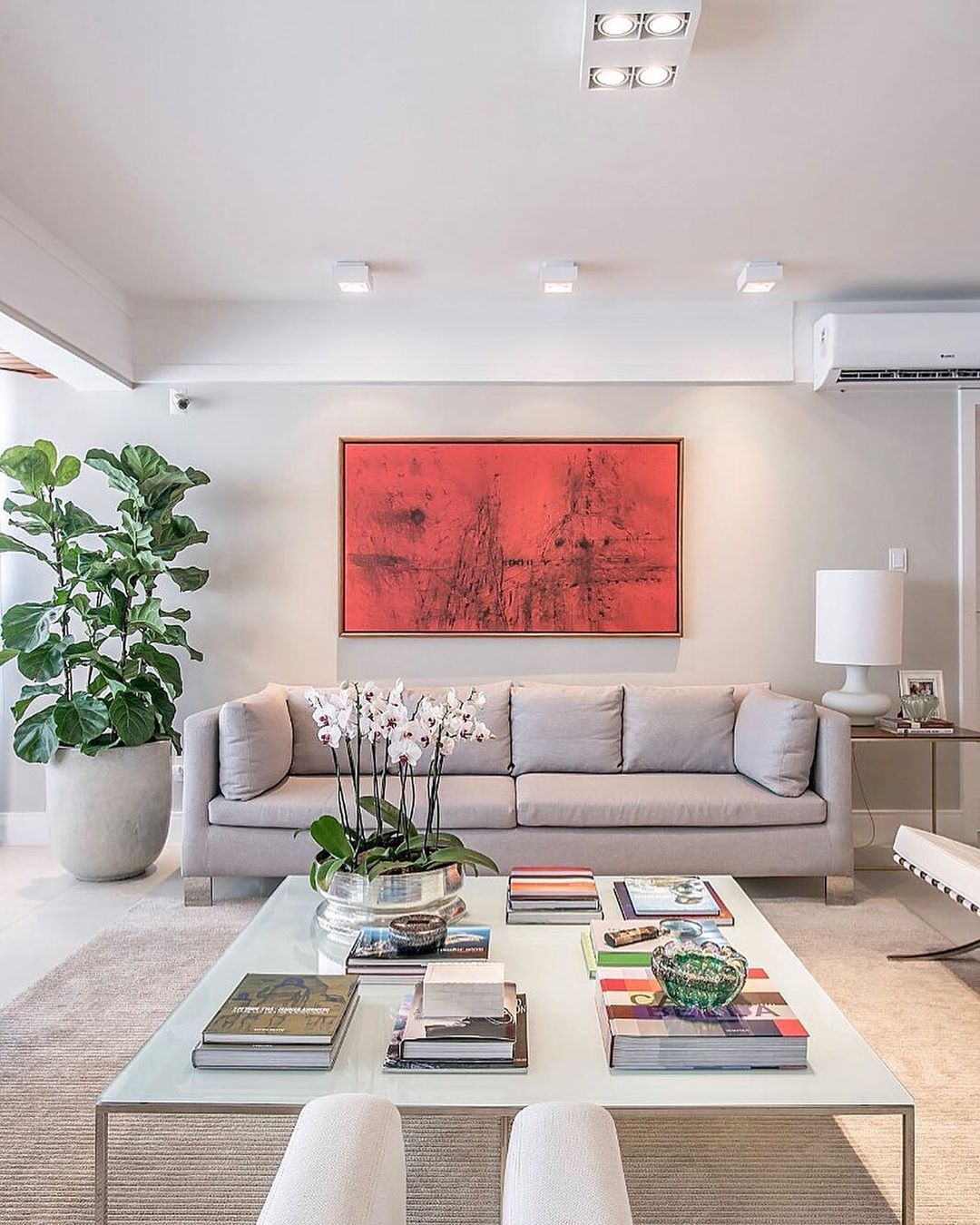 decoração de sala de estar moderna