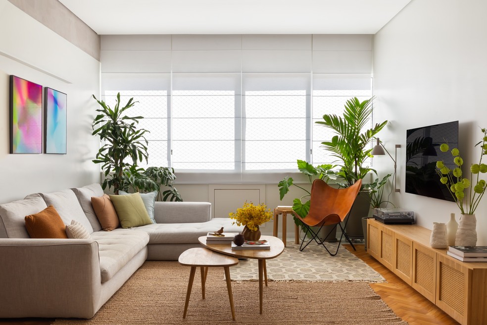 decoração de sala de estar moderna