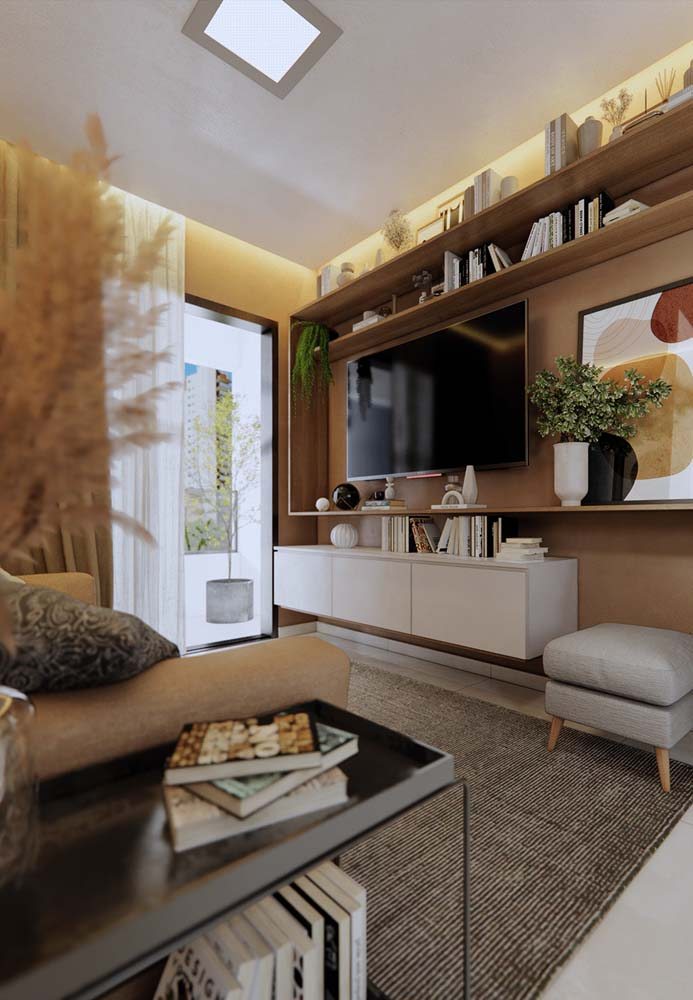 Tendências de Decoração 2025: Materiais Naturais para sua Sala de TV