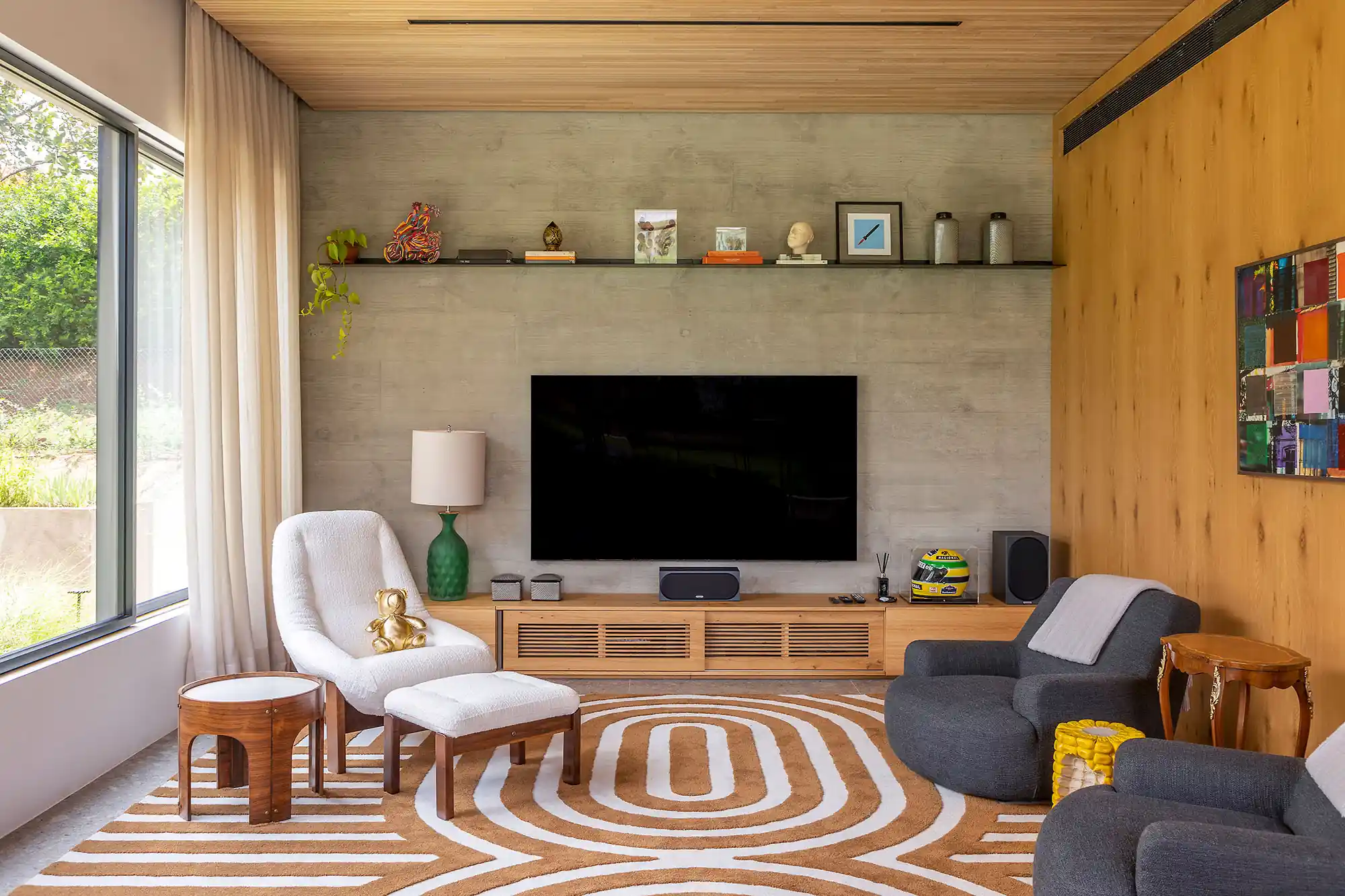 decoração de sala de tv pequena e aconchegante